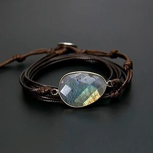 Plumiss Women Boho Natural Stone Healing Beads Wrap Bracelets